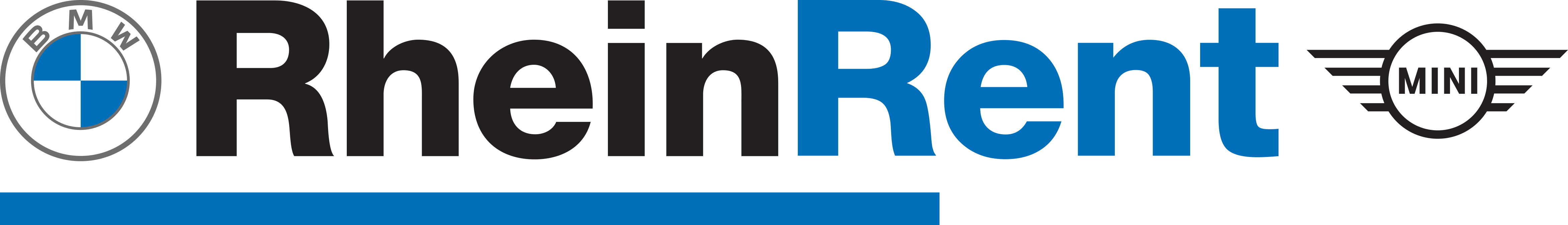 Logo Rhein Rent mit MINI und BMW Logo