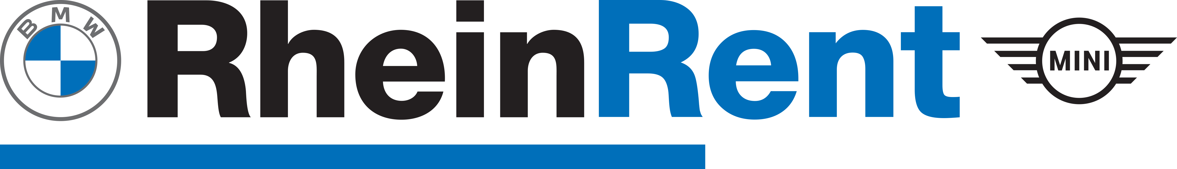 Logo Rhein Rent mit MINI und BMW Logo